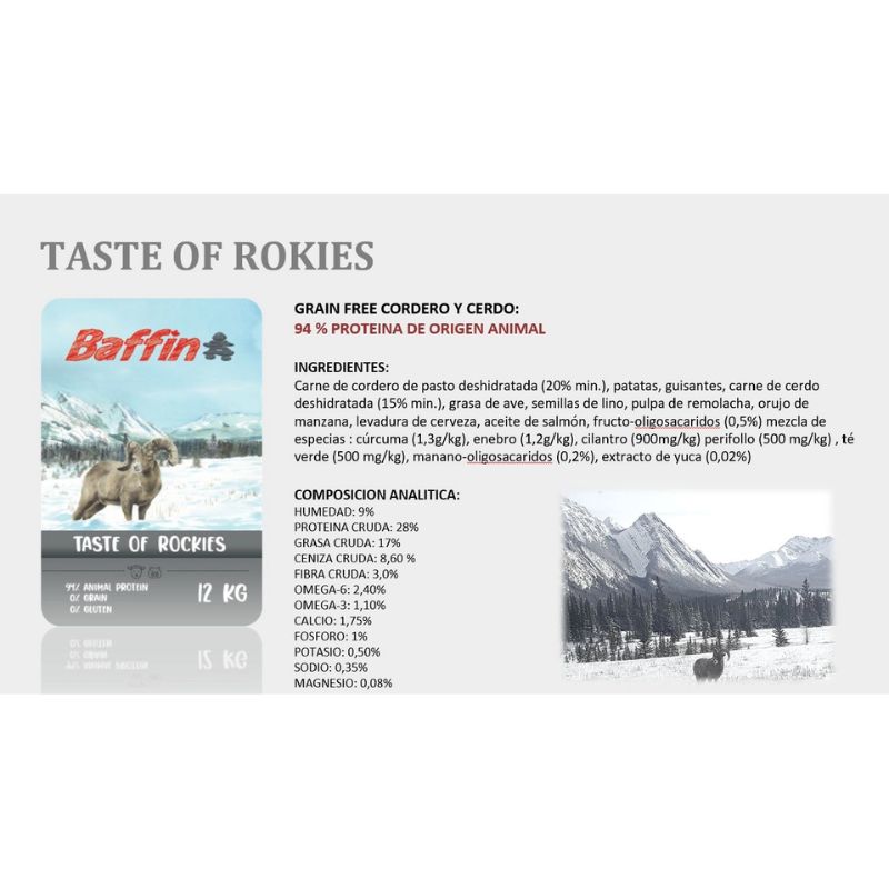Pienso Baffin Taste of Rockies