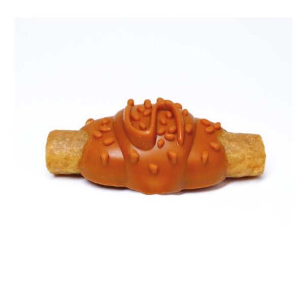 hot dog glaseado para perro