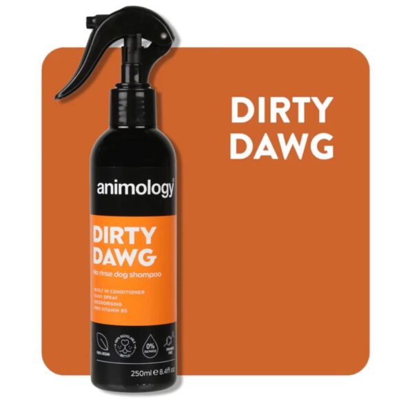 champú en seco para perro dirty dawg animology