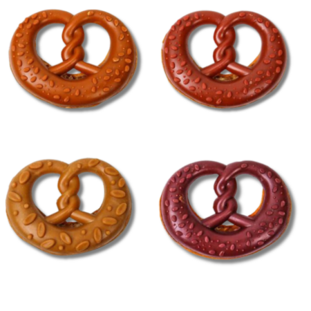 bretzel glaseado snack perro