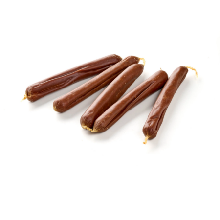 snack para perro bockwurst de cordero