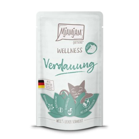 mjamjam wellness digestion ternera pouch gato